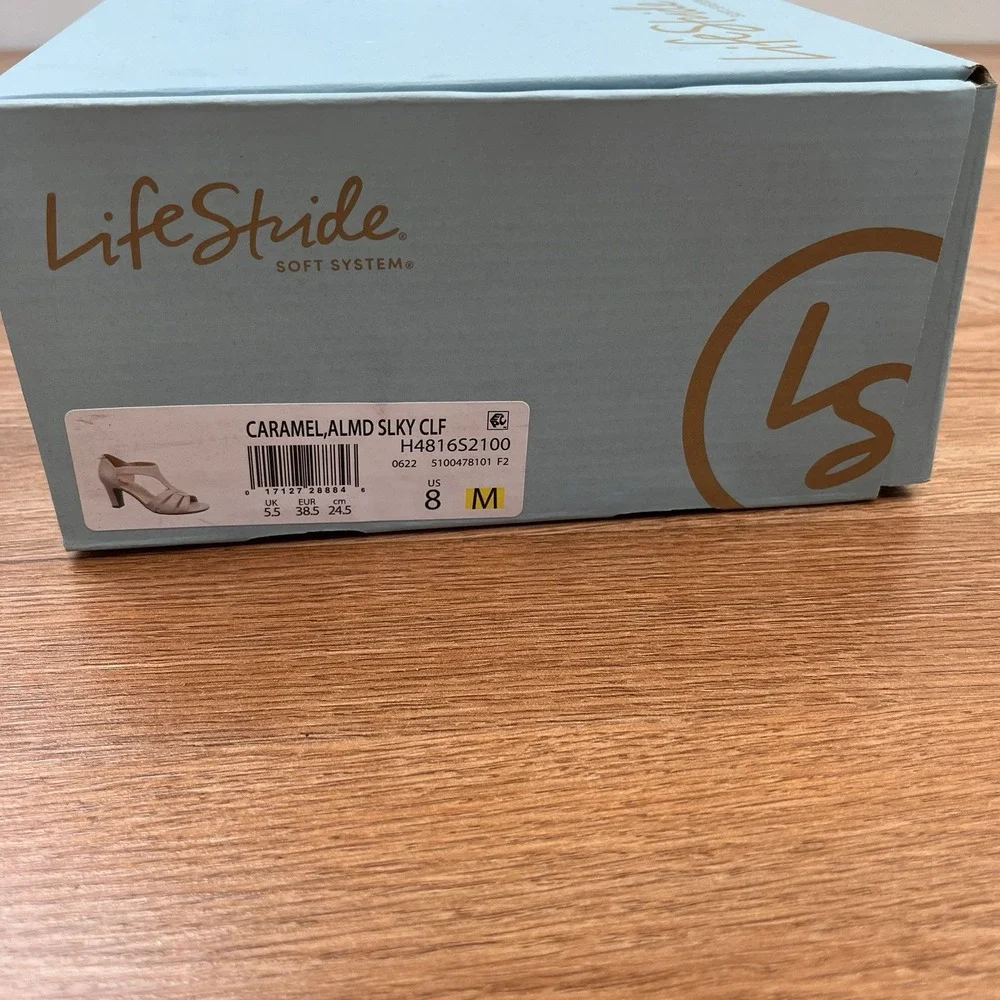 LifeStride Caramel Women's High Heels in‎ Almond Size 8 NEW